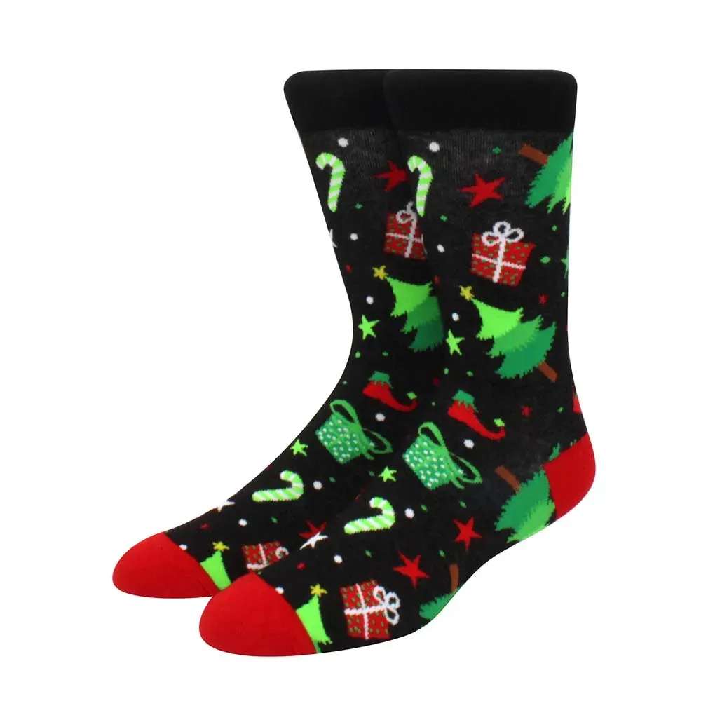 New Fashion Christmas Socks Fashion Christmas Tree Socks Gifts for Men and Women EU 38-44