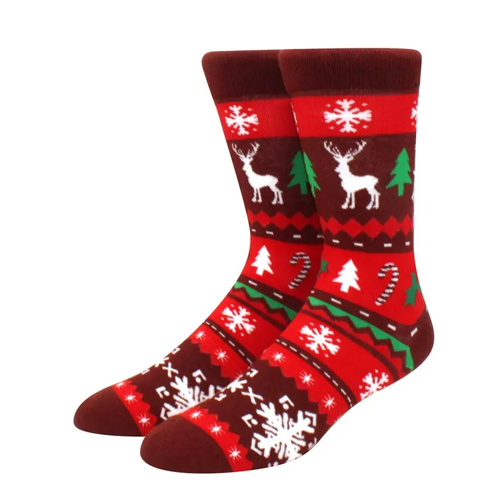 New Fashion Christmas Socks Fashion Christmas Tree Socks Gifts for Men and Women EU 38-44