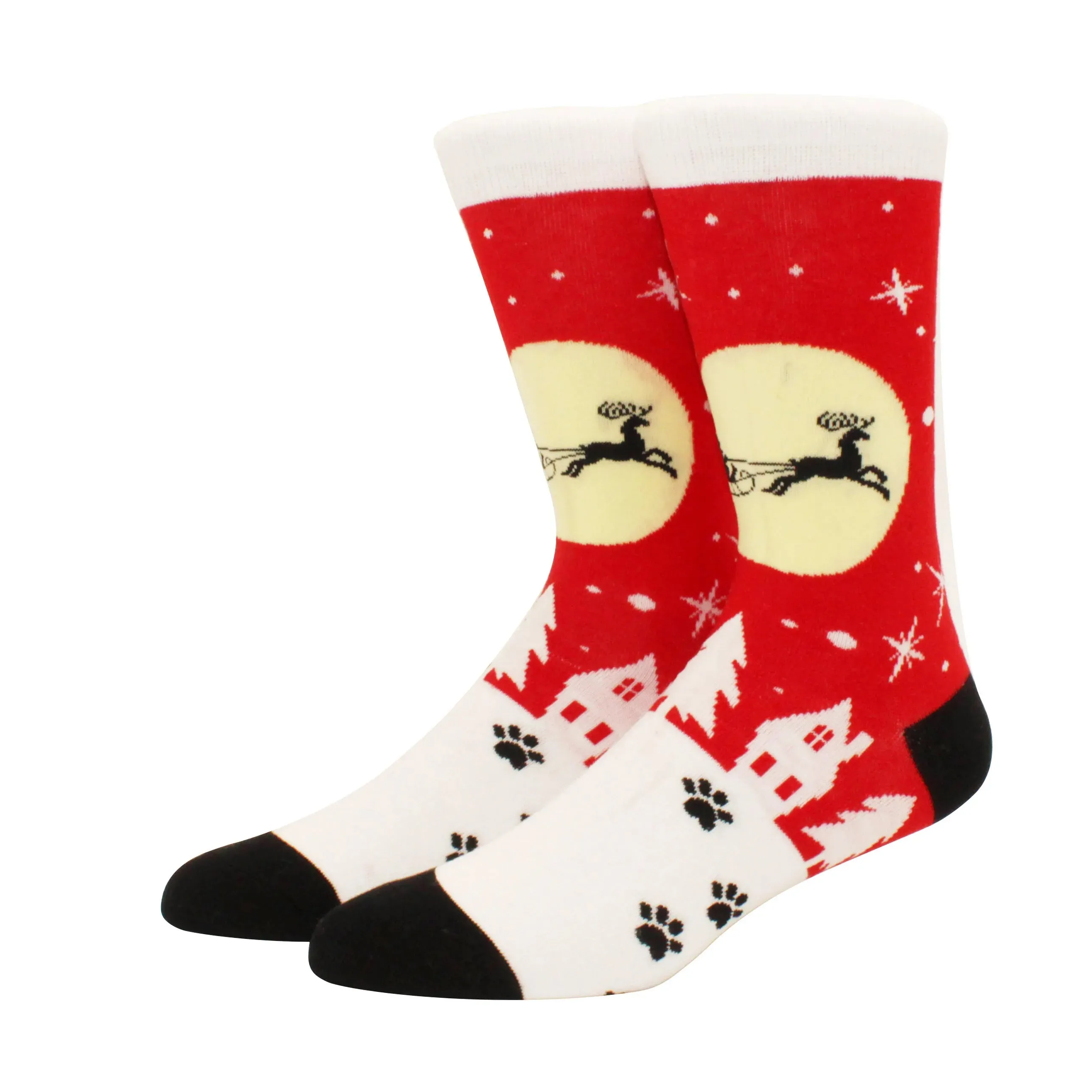 New Fashion Christmas Socks Fashion Christmas Tree Socks Gifts for Men and Women EU 38-44