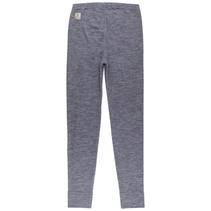 Nordic Label Wool Base Layer Leggings: Dark Grey Melange