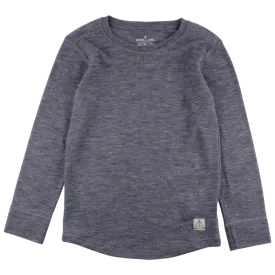 Nordic Label Wool Base Layer Top: Dark Grey Melange