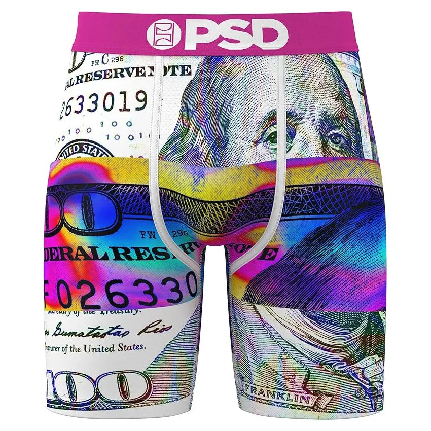 PSD Men's Multicolor Thermal $Plit Boxer Briefs Extra Large Underwear - 224180019-MUL-XL