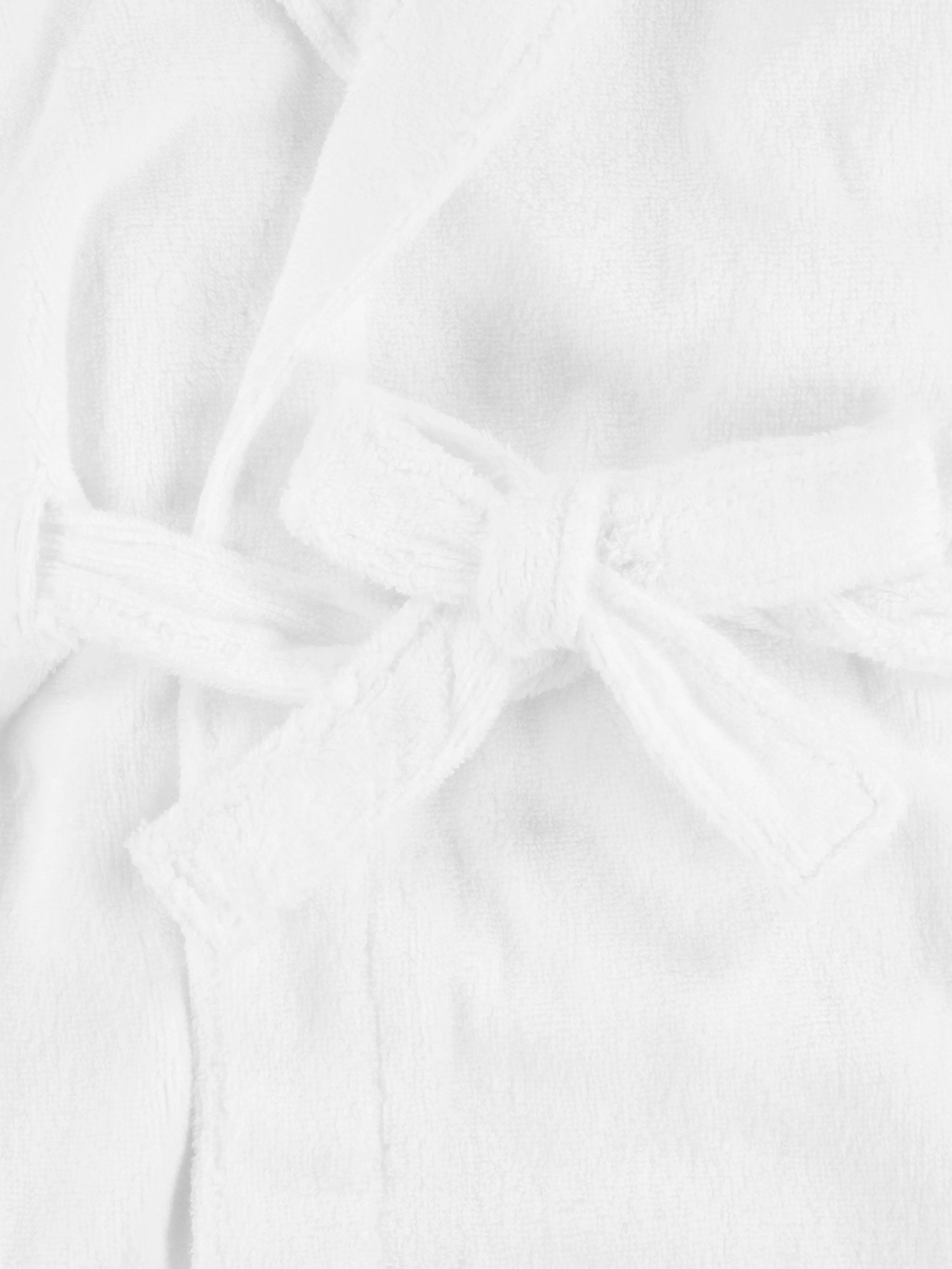 Ralph Lauren Kids Hooded Plush Terry Bathrobe in White