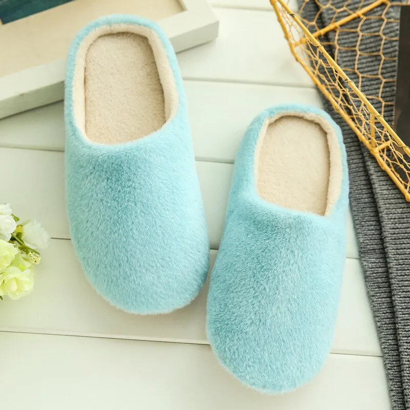 Slippers Women 2022 Indoor House plush Soft Cute Cotton Slippers Shoes Non-slip Floor Home Slippers Women Slides For Bedroom