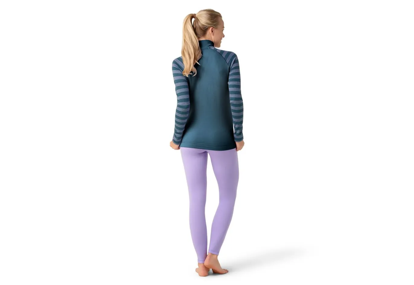 Smartwool | Classic Thermal Merino Base Layer 1/4 Zip | Women's | Ultra Violet Stripe