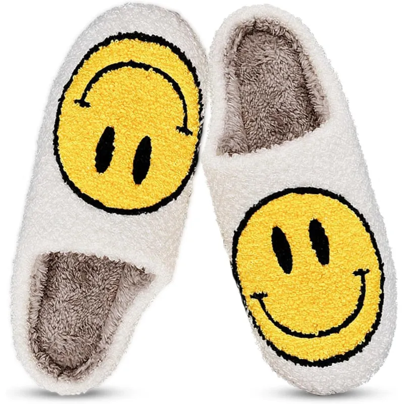 Smile Printed Slippers For Indoor And Outdoor Wear