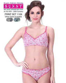 Sunny Print Set 1109 - Bra Panty Set