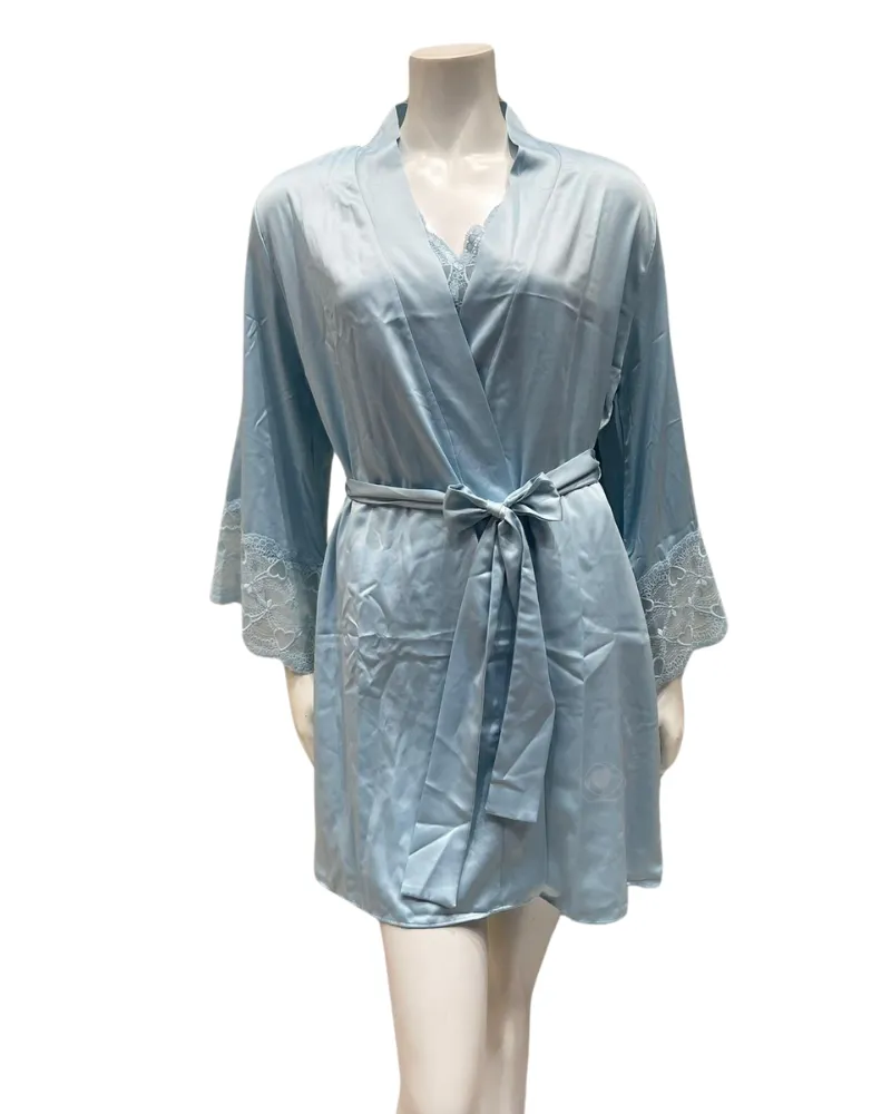 T90484 T90482 Kit Blue Chemise & Kimono Set