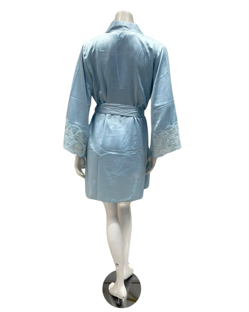 T90484 T90482 Kit Blue Chemise & Kimono Set