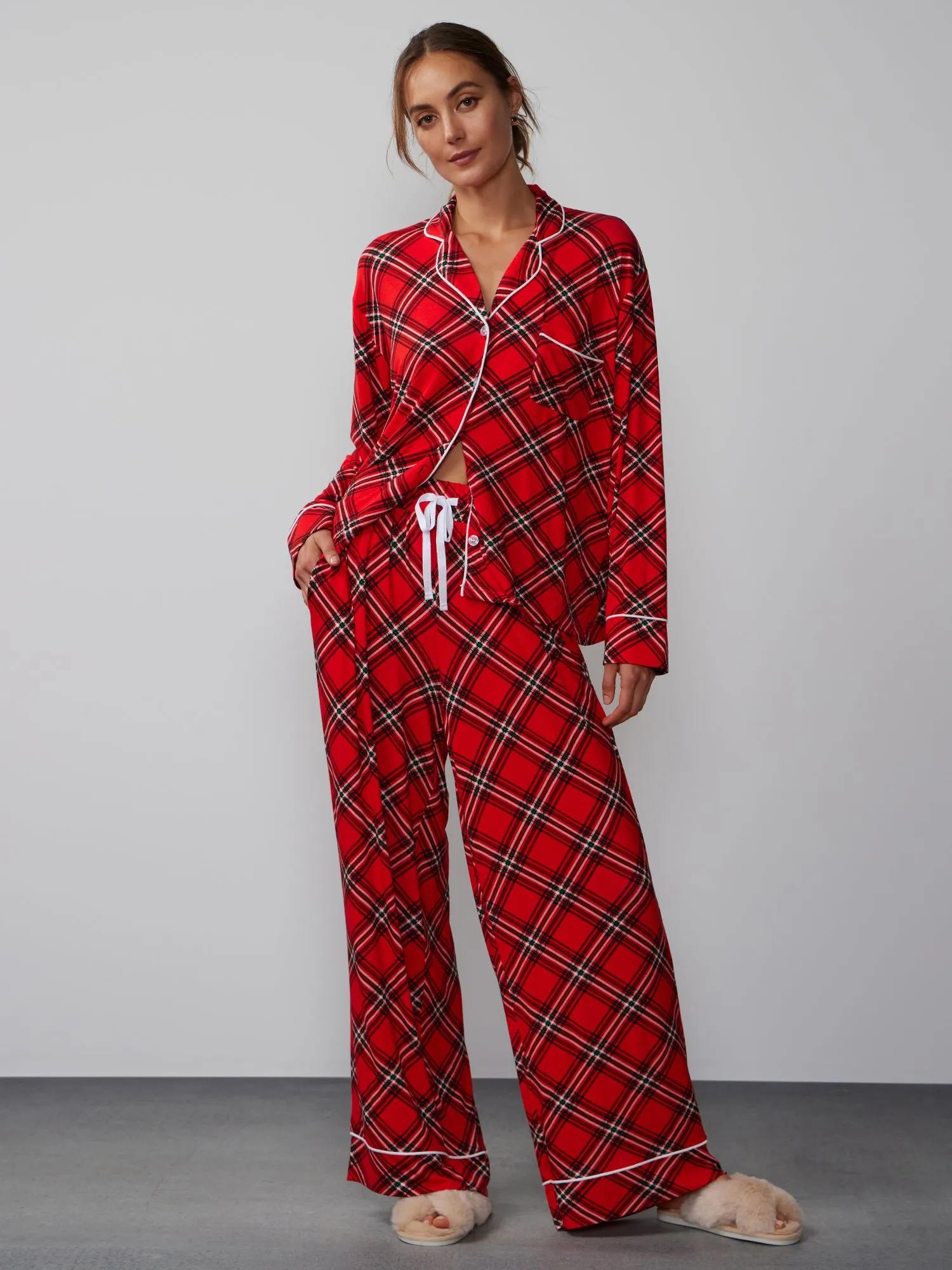 Tartan Plaid Pajama Set