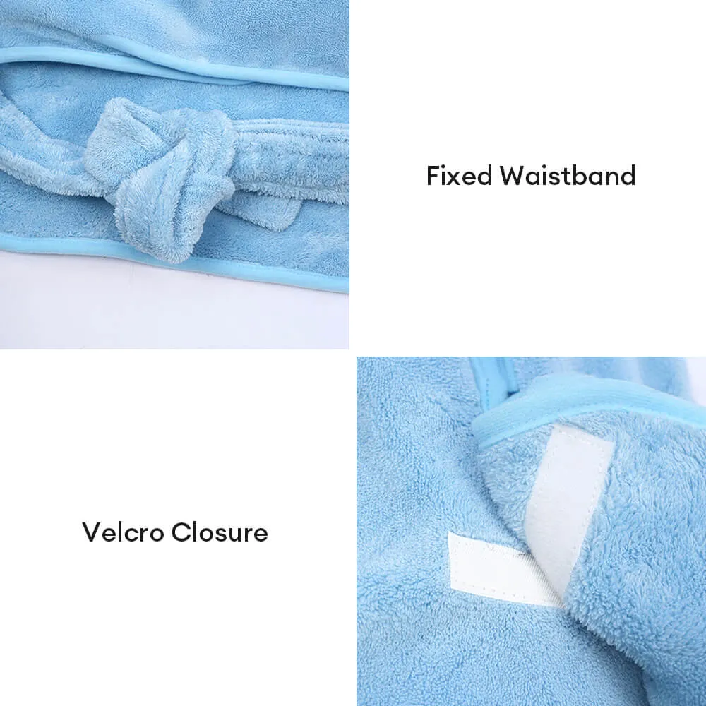 Thick Soft Absorbent Skin-Friendly Pet Hooded Bathrobe Towel