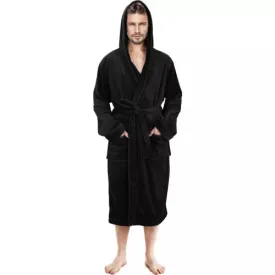 Unisex Fleece Hooded  Bathrobes