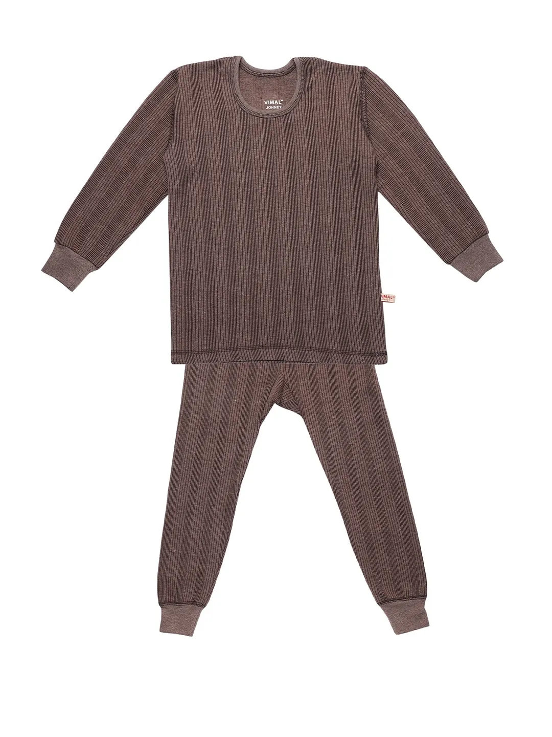 Vimal Jonney Kids Brown Thermal Set