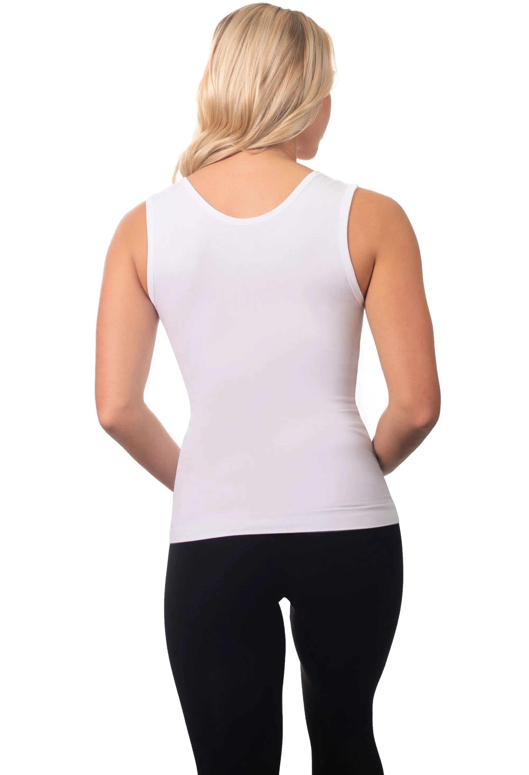 White Bamboo Tank Top