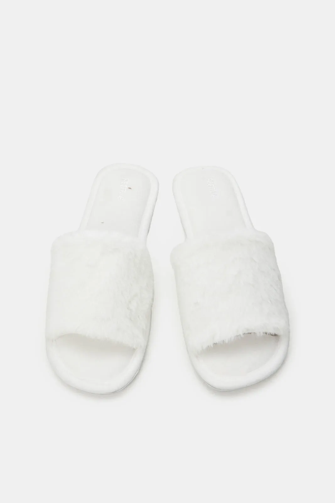 Women White Classic Slippers