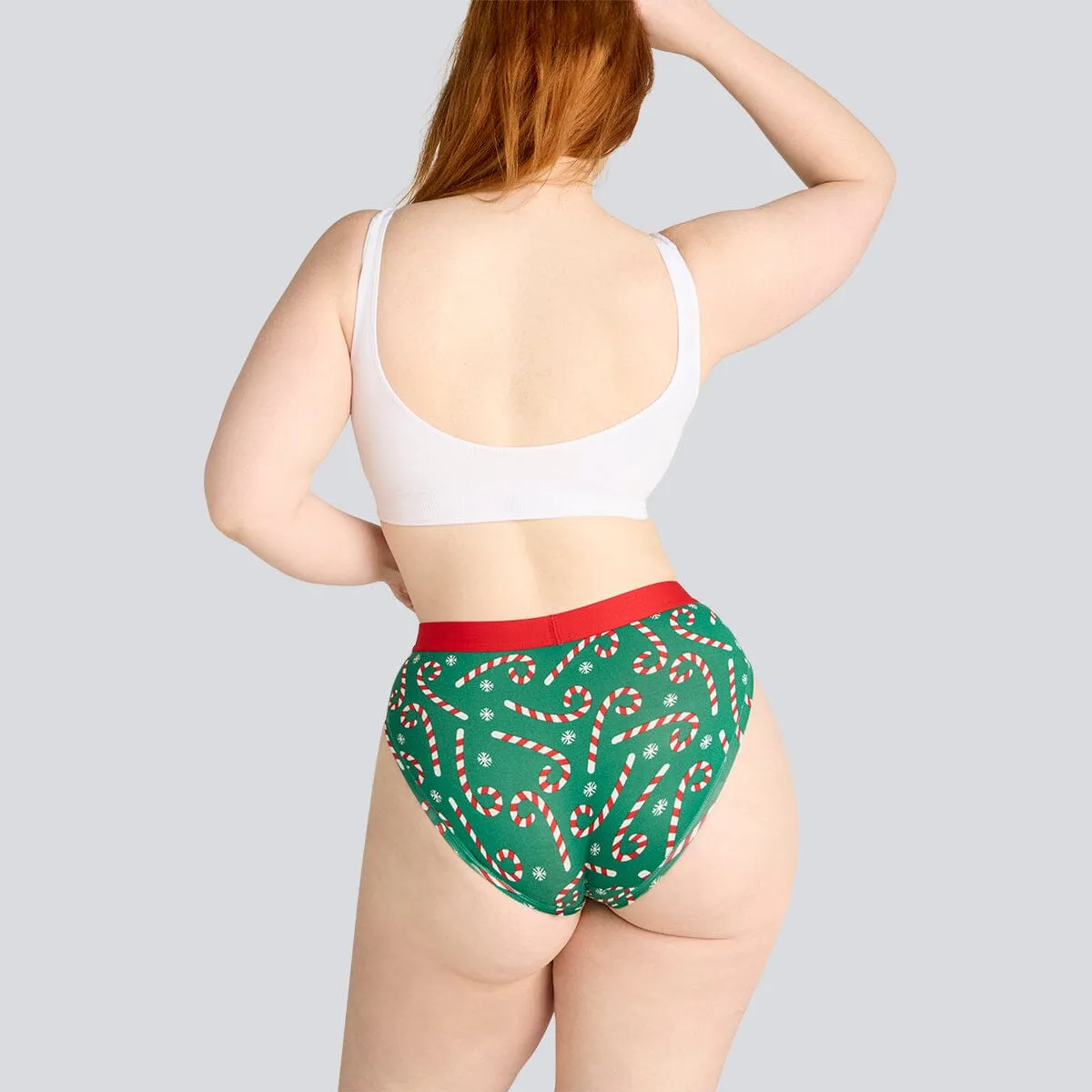 Women's Bikini Brief - Candy Canes