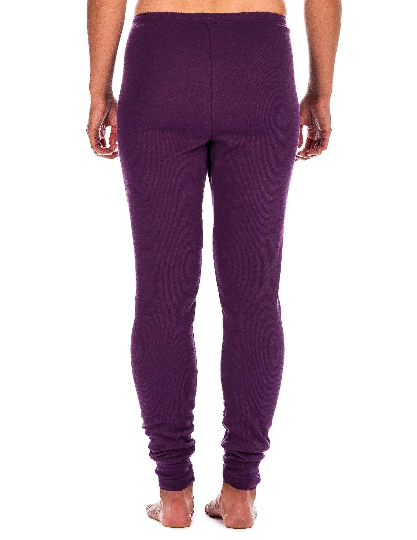 Women's Extreme Cold Waffle Knit Thermal Long John Pants - Purple